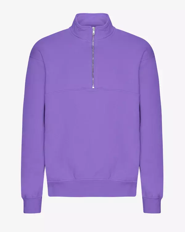 Colorful Standard Organic Quarter Zip Pullover Ultra Violett